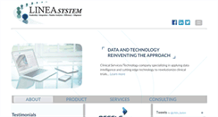 Desktop Screenshot of lineasystem.com